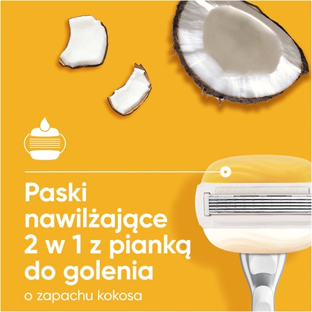 Gillette Venus PRO ComfortGlide Coconut golarka damska z uchwytem do prysznica