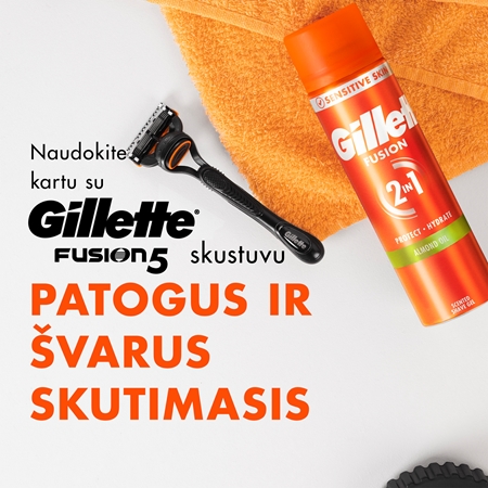 Gillette Fusion5 Champions League Special Edition dovanų rinkinys vyrams