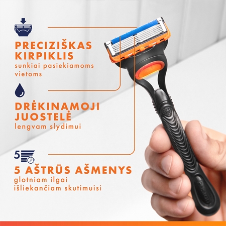 Gillette Fusion5 Champions League Special Edition dovanų rinkinys vyrams