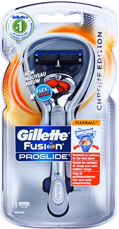 Gillette Fusion Proglide Flexball Chrome Edition Shaver for Sensitive Skin