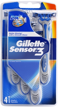 Gillette Sensor 3 rasoirs jetables