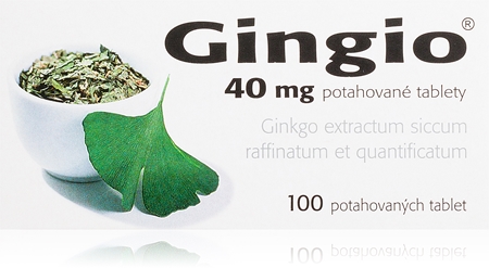 Gingio Gingio 40 mg tablety k podpoře funkce mozku a ke zlepšení paměti