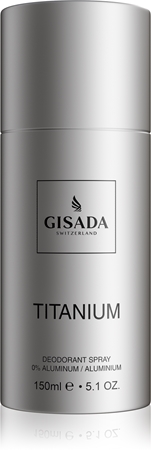 Gisada Titanium Deodorant Spray ohne Aluminium für Herren