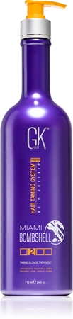 GK Hair Miami Bombshell Taming Blonde Treatment μάσκα κερατίνης για ξανθά και με ανταύγειες μαλλιά