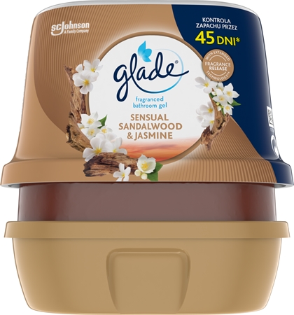 GLADE Sensual Sandalwood & Jasmine Duftgel für das Badezimmer