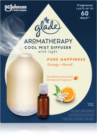 GLADE Aromatherapy Pure Happiness Aroma Diffuser mit Füllung