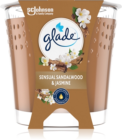 GLADE Sensual Sandalwood & Jasmine scented candle