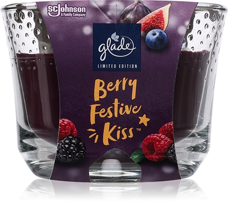 GLADE Berry Festive Kiss scented candle