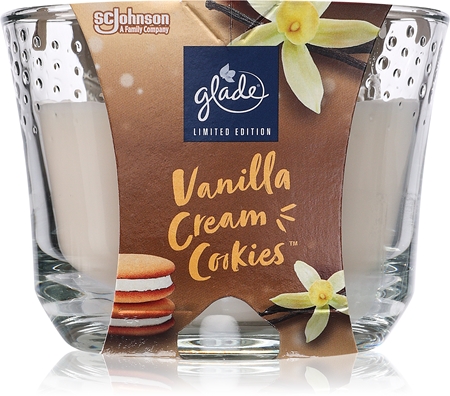 GLADE Vanilla Cream Cookies vonná sviečka