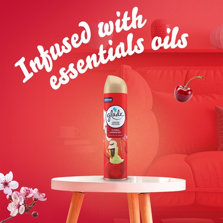 GLADE Floral Cherries désodorisant