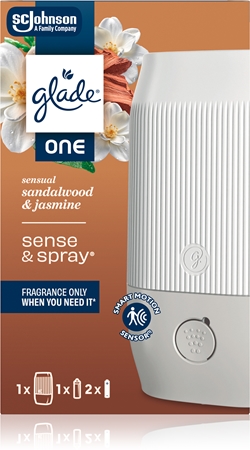 GLADE ONE Sensual Sandalwood & Jasmine αυτόματο αποσμητικό χώρου με ανταλλακτικό