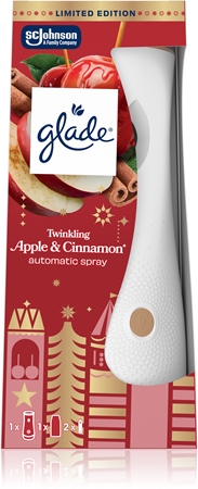 GLADE Automatic Spray Twinkling Apple & Cinnamon automatic air freshener and refill