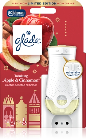 GLADE Twinkling Apple & Cinnamon elektrisk luftfrisker