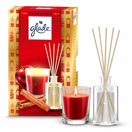 GLADE ONE Twinkling Apple & Cinnamon новорічний подарунковий набір