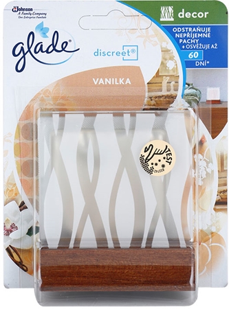GLADE Discreet Decor désodorisant 8 ml + support Vanilla