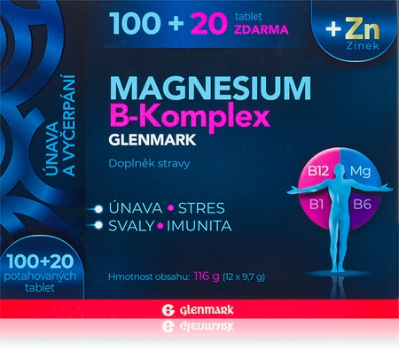 Glenmark Magnesium B-komplex + Zn Tablets immunity booster