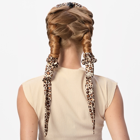 GLOV CoolCurl Satin Cheetah hair curling kit