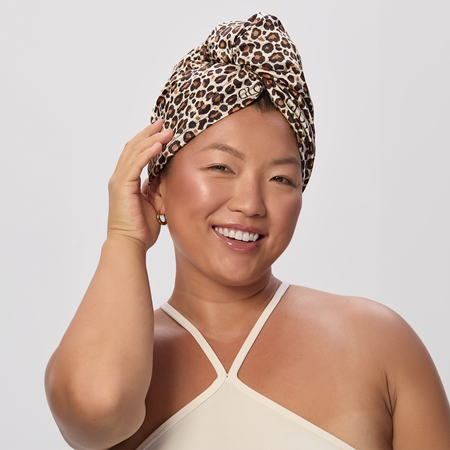 GLOV Double-Sided Premium Hair Wrap satin turban for hair