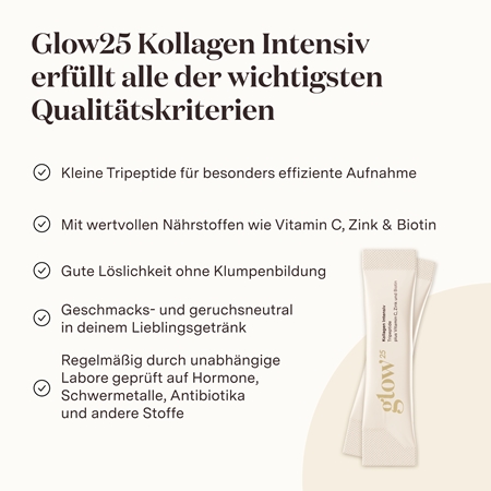 Glow25 Kollagen Intensiv Säckchen mit Kollagen