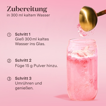 Glow25 Kollagen Plus Typ Strawberry Kollagen-Instantgetränk mit Vitamin C