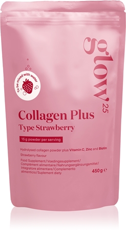 Glow25 Collagen Plus Typ Strawberry bevanda istantanea al collagene con vitamina C