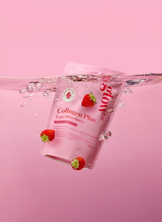 Glow25 Collagen Plus Typ Strawberry bevanda istantanea al collagene con vitamina C
