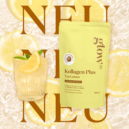 Glow25 Kollagen Plus Typ Lemon Kollagen-Instantgetränk mit Vitamin C