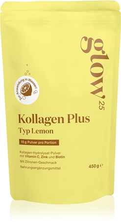 Glow25 Collagen Plus Typ Lemon boisson instantanée au collagène à la vitamine C