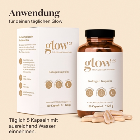 Glow25 Kollagen Kapseln Kapseln mit Kollagen