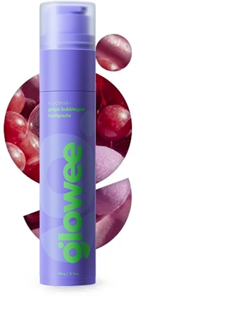 Glowee Grape Bubblegum whitening toothpaste