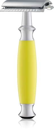 Golddachs Polymer Farbig Shaver + Spare Blades