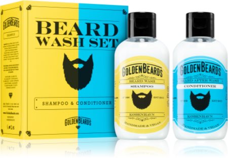 Golden Beards Beard Wash Set champú y acondicionador para barba