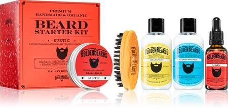 Golden Beards Beard Starter Kit Surtic set for beard for men
