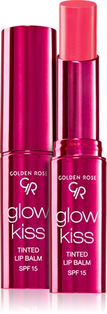 Golden Rose Glow Kiss sävyttävä huulibalsami SPF 15