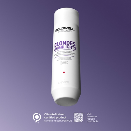 Goldwell Dualsenses Blondes & Highlights champú para cabello rubio neutralizante para tonos amarillos