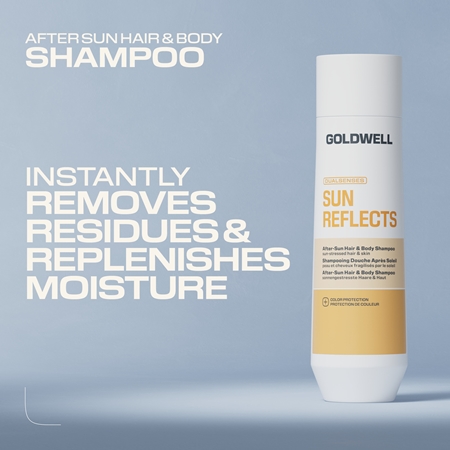 Goldwell Dualsenses Sun Reflects After-Sun a Body Shampoo gel de douche et shampoing 2 en 1 après-soleil
