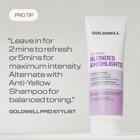 Goldwell Dualsenses Blondes & Highlights Toning Shampoo purple toning shampoo
