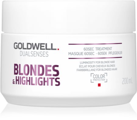Goldwell Dualsenses Blondes & Highlights αναγεννητική μάσκα εξουδετέρωση κίτρινων αποχρώσεων
