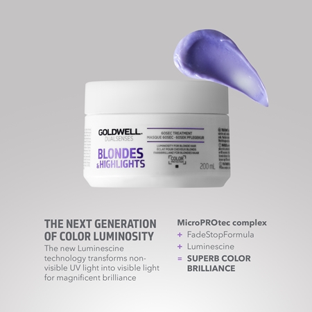 Goldwell Dualsenses Blondes & Highlights αναγεννητική μάσκα εξουδετέρωση κίτρινων αποχρώσεων