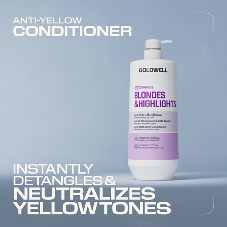 Goldwell Dualsenses Blondes & Highlights Anti-Yellow Conditioner Conditioner neutralisiert gelbe Verfärbungen