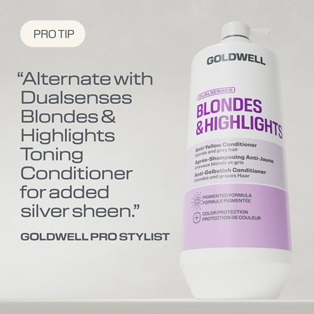 Goldwell Dualsenses Blondes & Highlights Anti-Yellow Conditioner Conditioner neutralisiert gelbe Verfärbungen