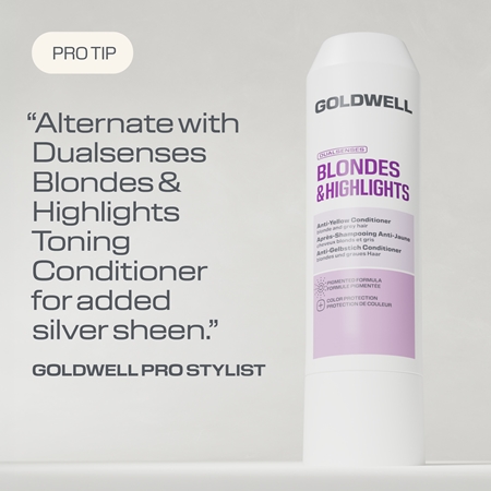 Goldwell Dualsenses Blondes & Highlights Anti-Yellow Conditioner Conditioner neutralisiert gelbe Verfärbungen