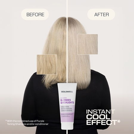 Goldwell Dualsenses Blondes & Highlights Toning Conditioner soin démêlant correcteur couleur avec pigment violet