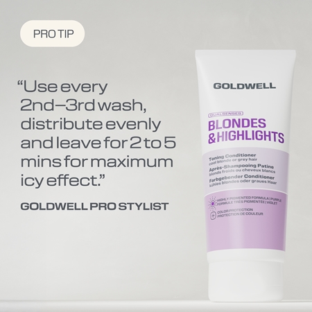 Goldwell Dualsenses Blondes & Highlights Toning Conditioner soin démêlant correcteur couleur avec pigment violet
