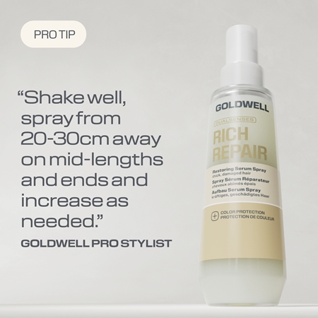 Goldwell Dualsenses Rich Repair Restoring Serum Spray struktūrą atkuriantis serumas purškiamas