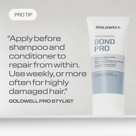 Goldwell Dualsenses Bond Pro Pre-Wash Cortex Filler Feuchtigkeitspflege zur Nutzuung vor der Haarwäsche mit regenerierender Wirkung