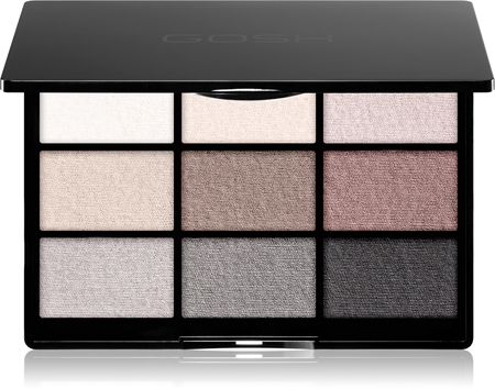 Gosh 9 Shades Palette paleta očních stínů se zrcátkem