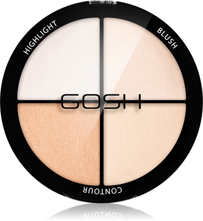 Gosh Strobe'n Glow contouring and highlighting palette