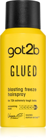 got2b Glued Blasting Freeze Hairspray laca de fixação extra forte