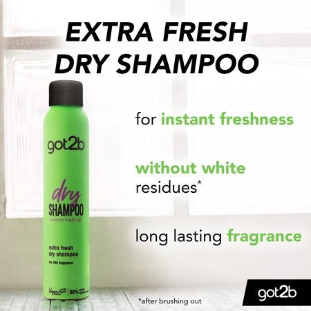 got2b Fresh it Up Extra Fresh shampoing sec rafraîchissant pour absorber l'excès de sébum
